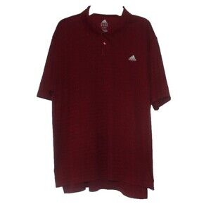 Adidas Active 360  Polo Shirt Men's 2XL Red Short Sleeve